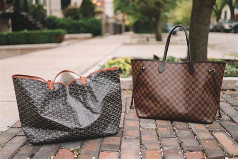 goyard naverfull|goyard tote vs neverfull.